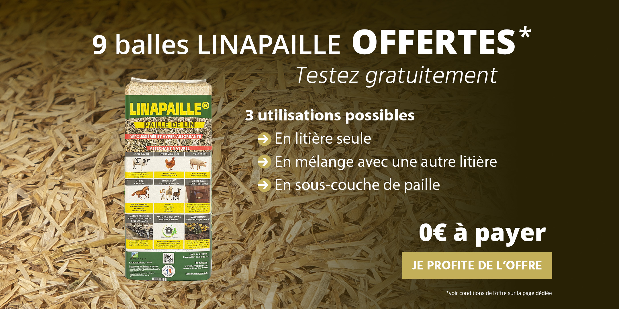 9 balles Linapaille offertes